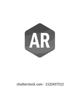 Initial Letter AR Logo Template Design