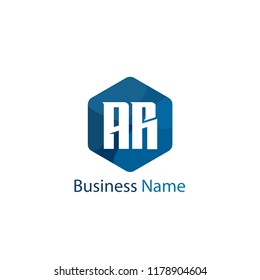 Initial Letter AR Logo Template Design