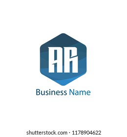 Initial Letter AR Logo Template Design