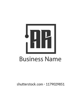 Initial Letter AR Logo Template Design
