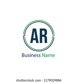 Initial Letter AR Logo Template Design