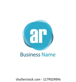 Initial Letter AR Logo Template Design