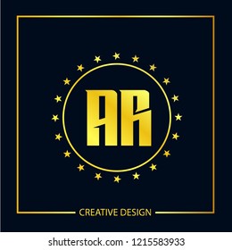 Initial Letter AR Logo Template Design