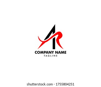 Initial Letter AR Logo Template Design