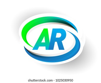 Initial Letter Ar Logotype Company Name Stock Vector (Royalty Free ...