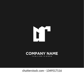 Initial letter AR minimalist art logo vector