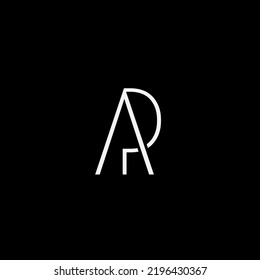 Initial letter AR monogram logo template design