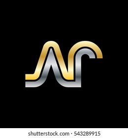 Initial Letter AR NR Linked Design Logo 