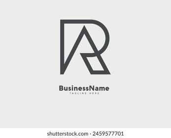 Initial letter ar or ra icon vector logo design