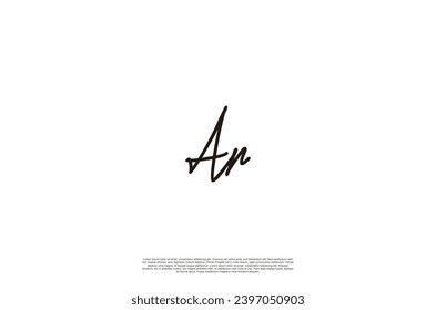Initial Letter Ar signature style Logo monogram typography for business name. Vector logo inspiration
