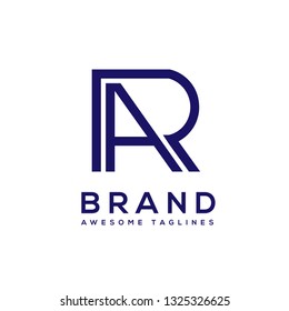 initial letter AR,RA geometric strong logo vector illustration isolated on white background