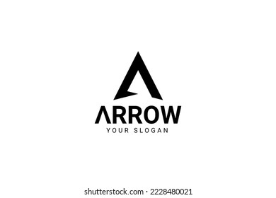 Initial Letter A Arrow With Arrowhead For Archer Archery Outdoor Apparel Gear Hunter Logo Design
