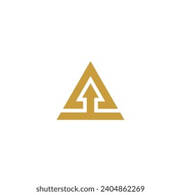 initial letter a arrow logo design, Up arrow finance logo icon	