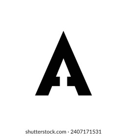 Initial letter A arrow logo design, Up arrow finance logo icon, Arrowhead design for Archer Archery Outdoor Apparel logo design