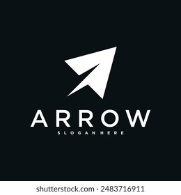 Initial letter A arrow logo design, Finance up arrow. Premium Vector