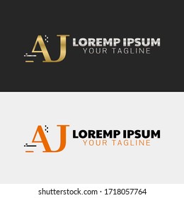 Initial Letter AU Capital Logo Symbol-Designvorlagen Elemente. Modernes Logo mit goldenem silbernem Luxus-Stil. Kann für Unternehmen, Unternehmensgruppe, Beratung, Finanzen verwendet werden. Vektorgrafik.