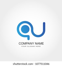 Initial Letter AU Logo Design