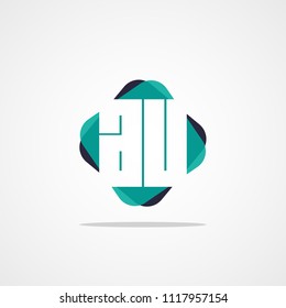 Initial Letter AU Logo Template Vector Design