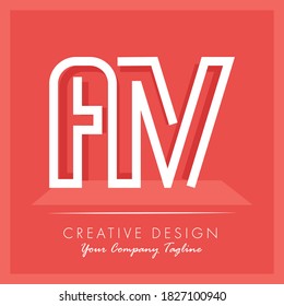 Initial letter AV Letter Logo Design. Creative Modern A V Letters icon vector Illustration. AV Letter Logo Concept Ready For Use. Initial letter AV logo vector design template.