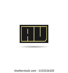 Initial Letter AV Logo Template Design