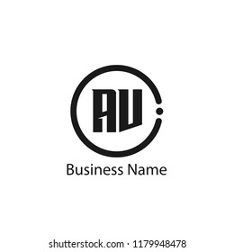 Initial Letter AV Logo Template Design