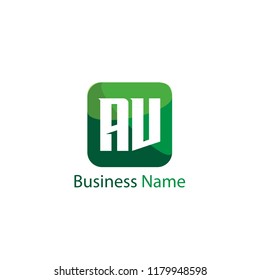 Initial Letter AV Logo Template Design