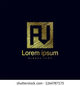 Initial Letter AV Logo Template Vector Design