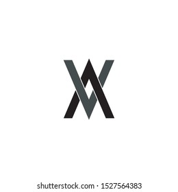 initial letter AV VA logo concept monogram
