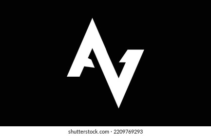 Initial Letter AV Or VA Monogram Logo. Pro Vector