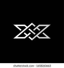 Letra inicial Plantilla de logotipo AV o X con símbolo de línea geométrica sagrada en la ilustración de diseño plano monograma
