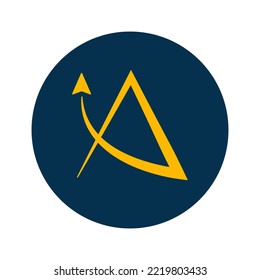 Initial letter A with Aviation logo design, air ,airline ,airplane and travel logo template. Airplane logo lines style.