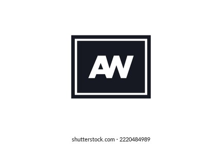 Initial Letter AW Logo. AW Stock Letter Logo design.
