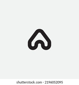 Initial letter AW monogram logo design.