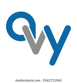 initial letter awy icon logo design template