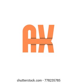 Initial Letter AX Linked Logo