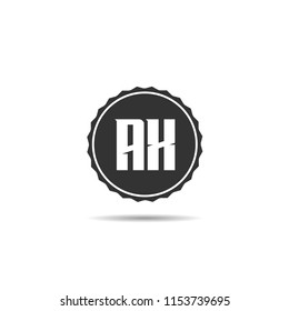 Initial Letter AX Logo Template Design