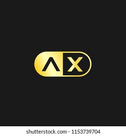 Initial Letter AX Logo Template Design