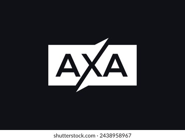 Initial Letter AXA Logo Template Vector Design. Creative Abstract Letter AXA Logo Design