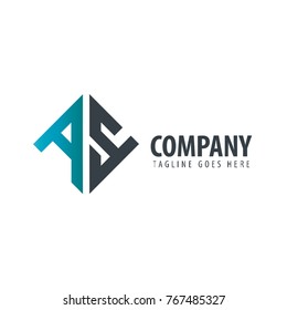 Initial Letter AY Design Logo