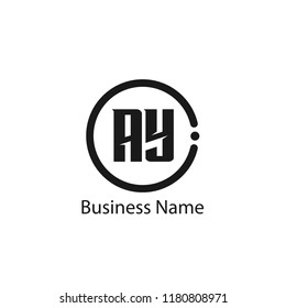 Initial Letter Ay Logo Template Design Stock Vector (royalty Free 