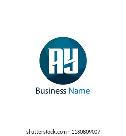 Initial Letter AY Logo Template Design
