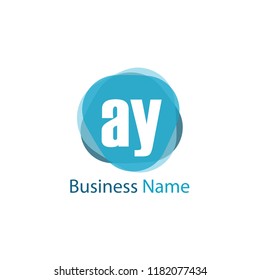 Initial Letter AY Logo Template Design