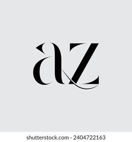 Initialbuchstaben az Logo Design kreatives modernes Symbol Symbol Monogramm