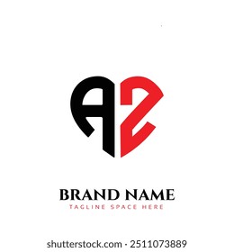 Initial letter az logo design creative modern symbol icon monogram