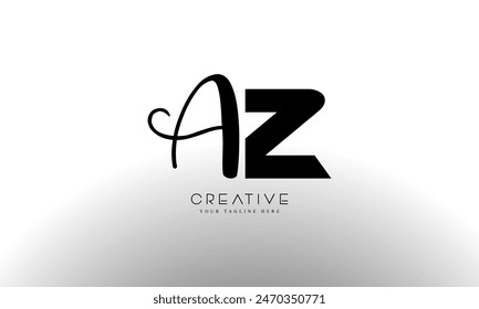 Initial Letter AZ logotype company name monogram design for Company and Business logo.