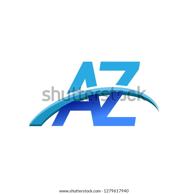 Initial Letter Az Logotype Company Name Stock Vector (Royalty Free ...