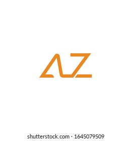 Initial letter az or za logo vector design templates