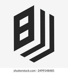 Initial letter B 3d design for bookstore, book company, publisher, encyclopedia, library, education logo concept