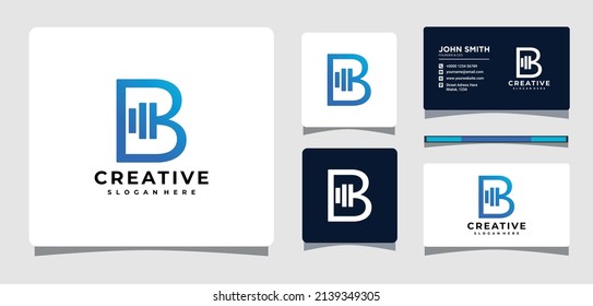 Initial Letter B With Barbell Gym and Fitness Club Logo Template Design Inspiration