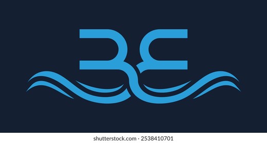 Initial Letter B BB, combination of Seawater Waves Logo Design Inspiration